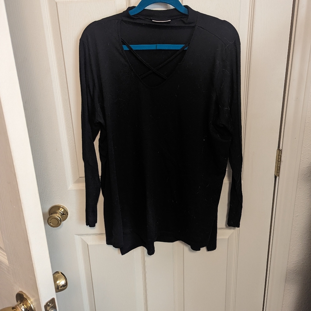 Black choker collar